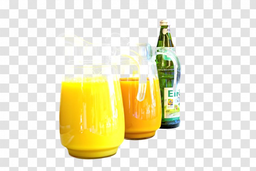 Orange Juice Drink Cocktail Soft - Liquid - Mineral Water Label Transparent PNG