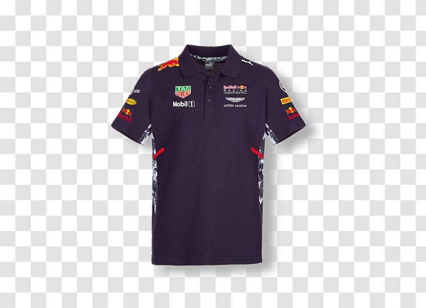 Red Bull Racing T-shirt Formula 1 Polo Shirt - Costume Transparent PNG