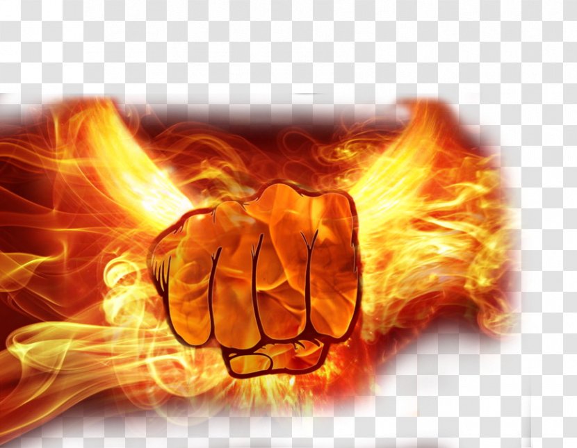 Flame Fire Fist - Seize The Transparent PNG