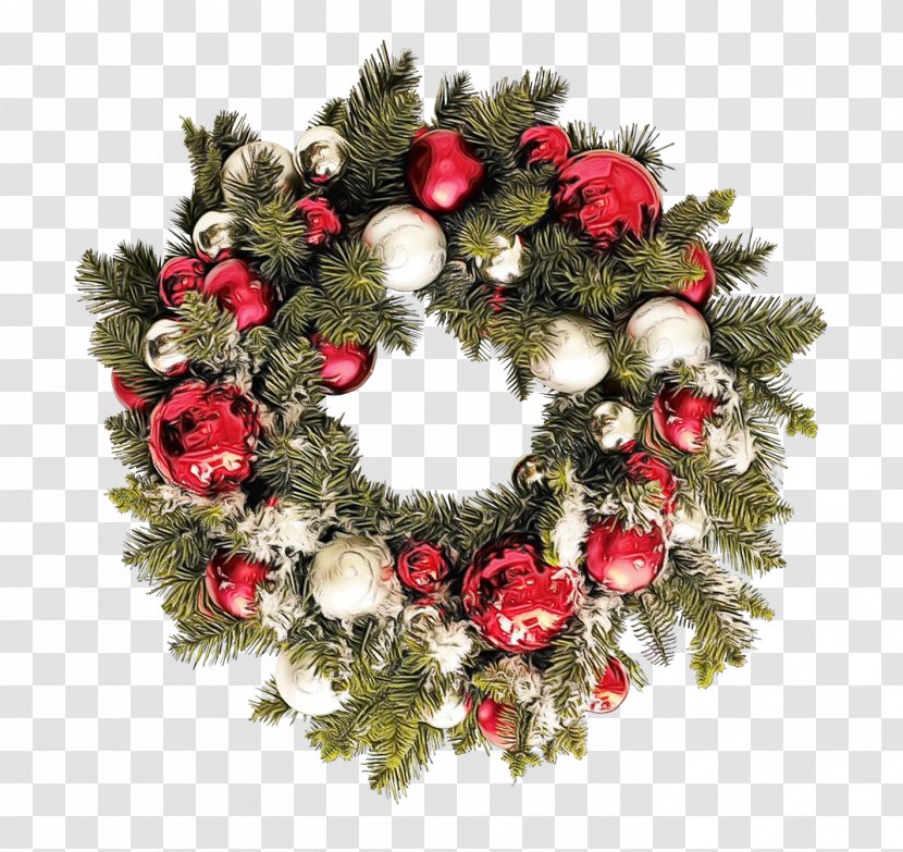 Christmas And New Year Background - Decoration - Fir Holly Transparent PNG