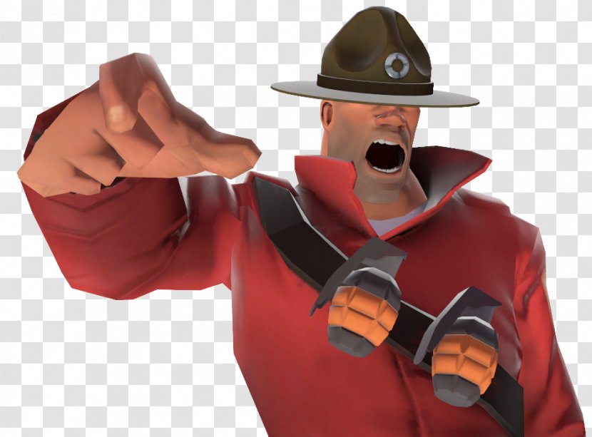 Team Fortress 2 Sergeant Drill Instructor Whoopee Cap Soldier Transparent PNG