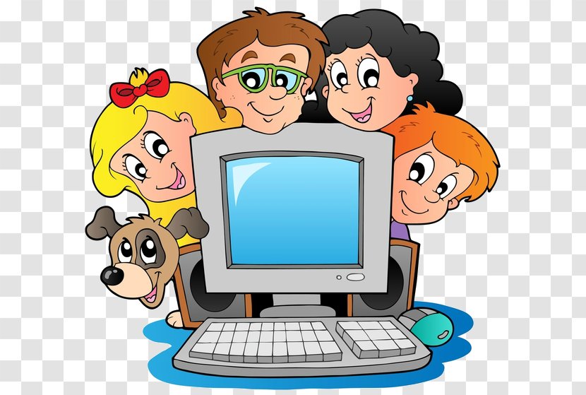 Laptop Computer Child Clip Art - Conversation Transparent PNG