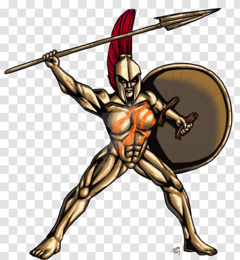 Sword Muscle Spear Clip Art - Weapon - Spartan Warrior Transparent PNG