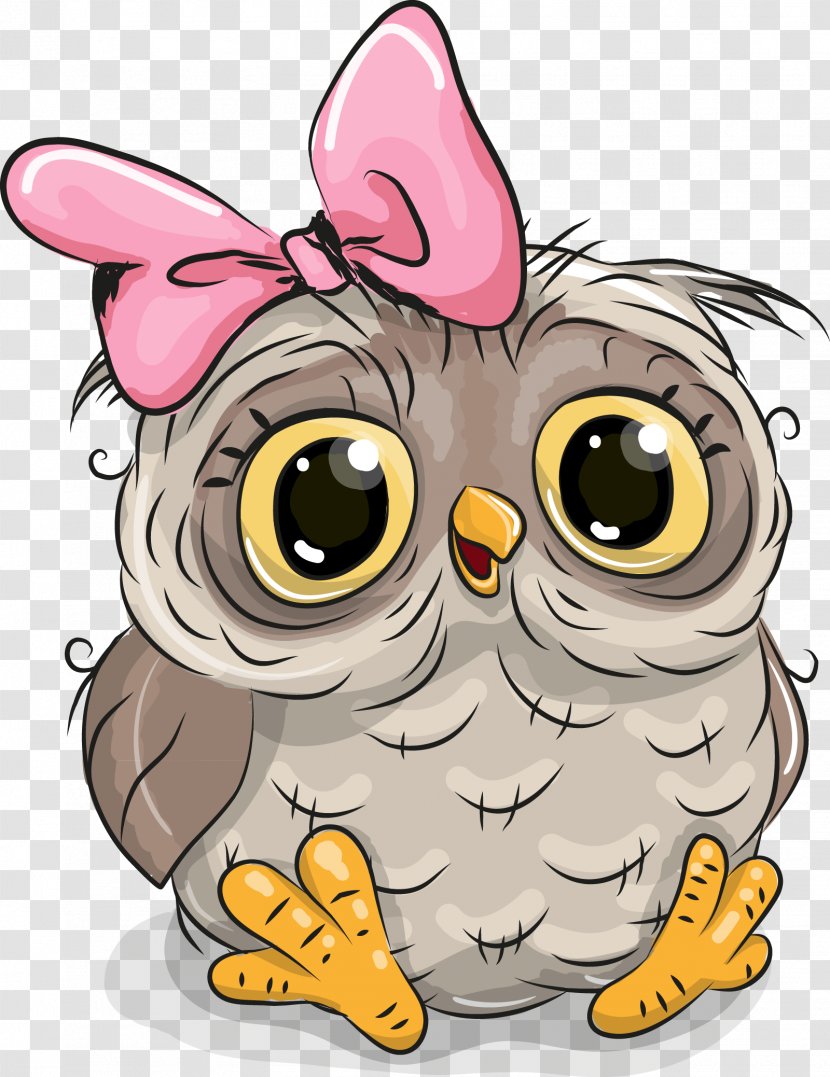 Owl Cartoon Stock Illustration - Bird - Cute Transparent PNG