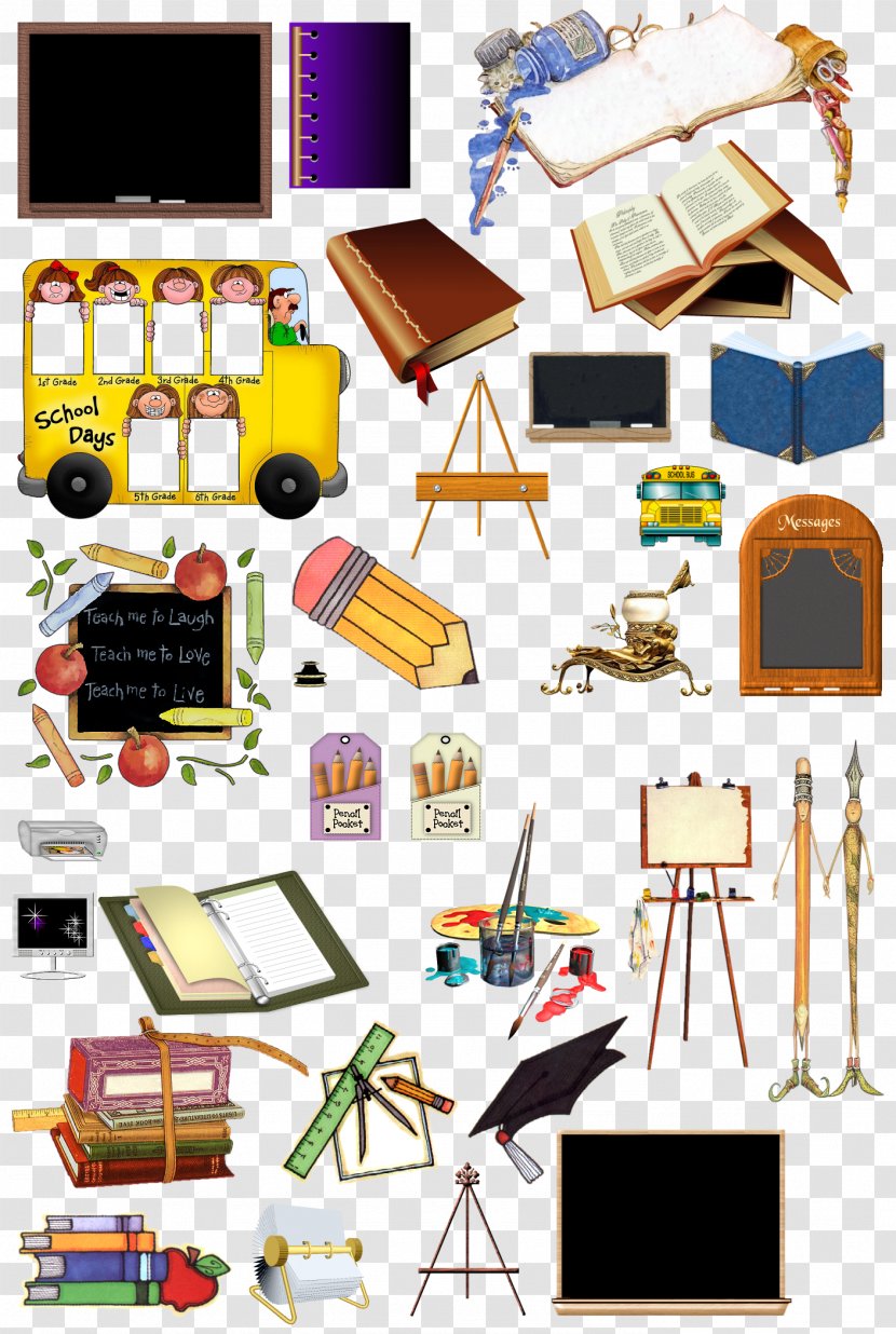 School Clip Art - Textbook - Jerrycan Transparent PNG