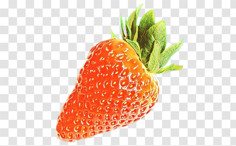 Strawberry Cartoon - Food - Berry Vegetarian Transparent PNG