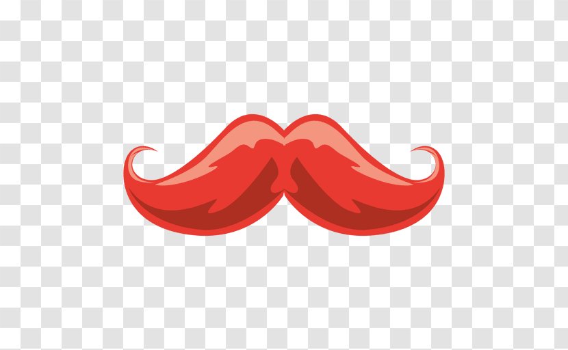Moustache Beard - Red Transparent PNG