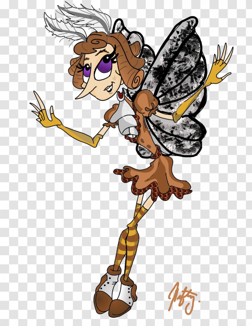 Wing Peppered Moth Cartoon Clip Art - Fairy - Cartoongirl Transparent PNG