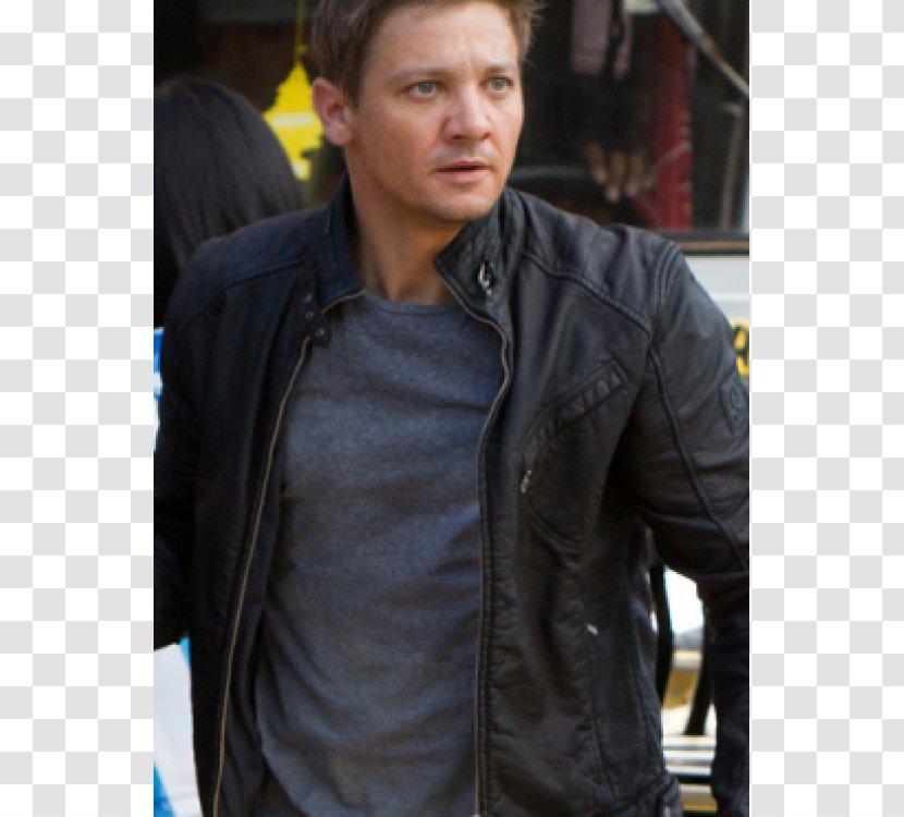 The Bourne Legacy Jeremy Renner Aaron Cross Jacket - Leather Transparent PNG
