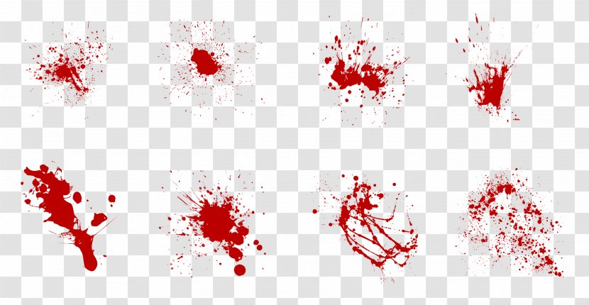 Blood Film Bloodstain Pattern Analysis - Watercolor - Texture Background Transparent PNG