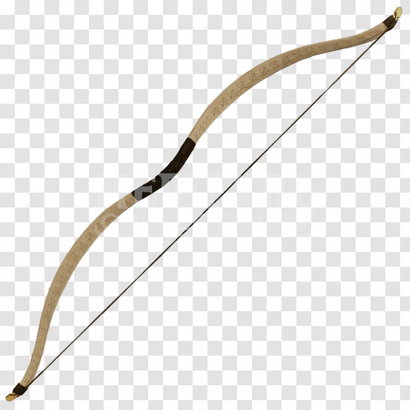 Longbow Larp Bow Middle Ages And Arrow Knight - Archery Transparent PNG