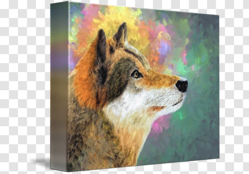 Gray Wolf Coyote Handbag Painting Transparent PNG
