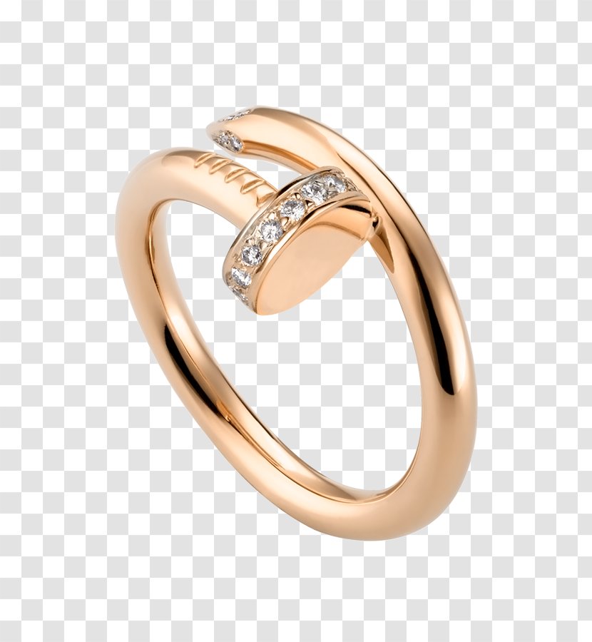 Cartier Colored Gold Diamond Jewellery - Wedding Ring Transparent PNG
