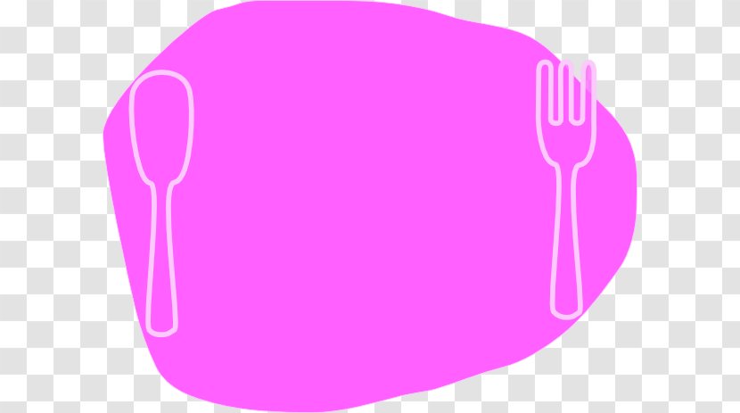 Clip Art White Plate Image - Purple - Party Beaver Transparent PNG