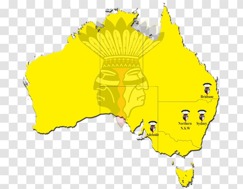 Black And Yellow Satudarah Australia 0 - World Map Transparent PNG