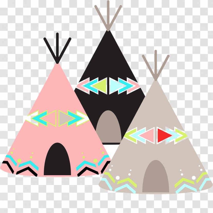 Clip Art Tipi Nursery Tent Dreamcatcher - Triangle - Woodlands Transparent PNG