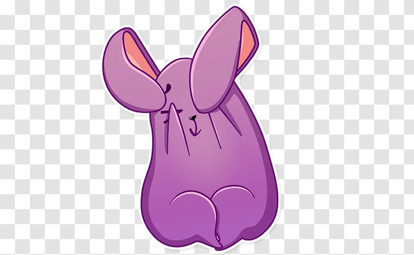 Domestic Rabbit Sticker Telegram Easter Bunny Clip Art - Knowledge Base - Albrecht Street Transparent PNG