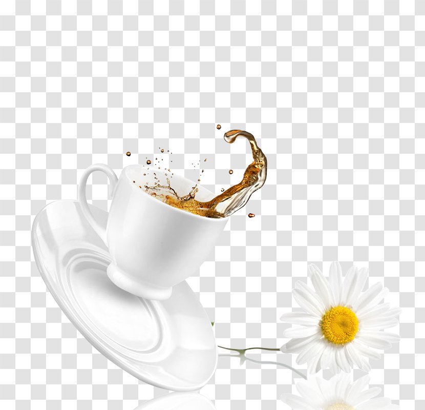 White Tea Coffee Green Teacup - Cup - Creative Transparent PNG