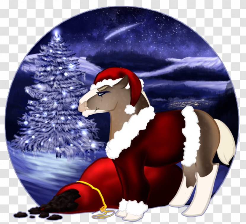 Reindeer Santa Claus Christmas Ornament Cartoon - Fictional Character Transparent PNG