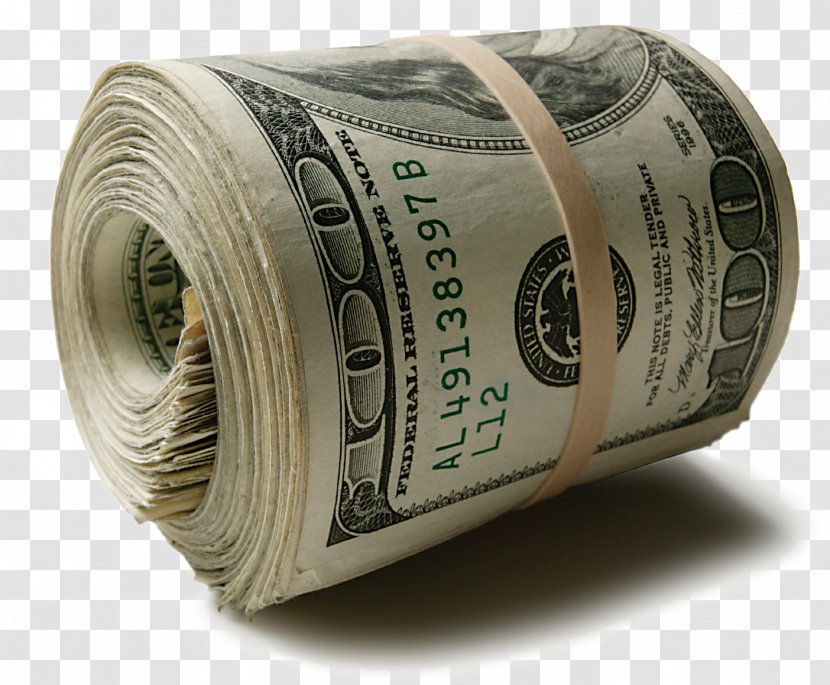 Money Management Investment Dollar Roll Currency - Dollars In Hand Transparent PNG