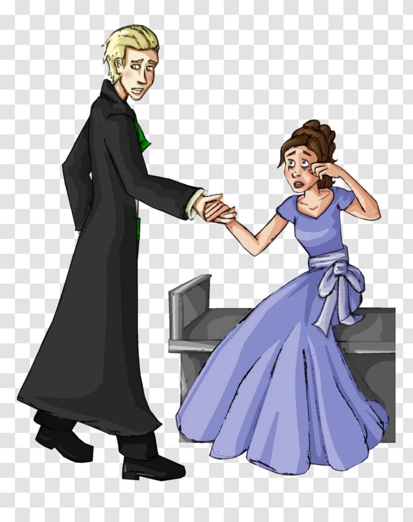 Hermione Granger Draco Malfoy Drawing Fan Art Dance - Tree Transparent PNG