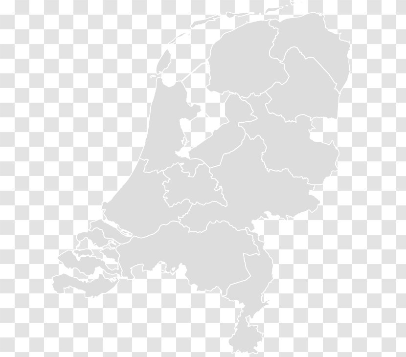 Provinces Of The Netherlands World Map Blank - Directions Transparent PNG