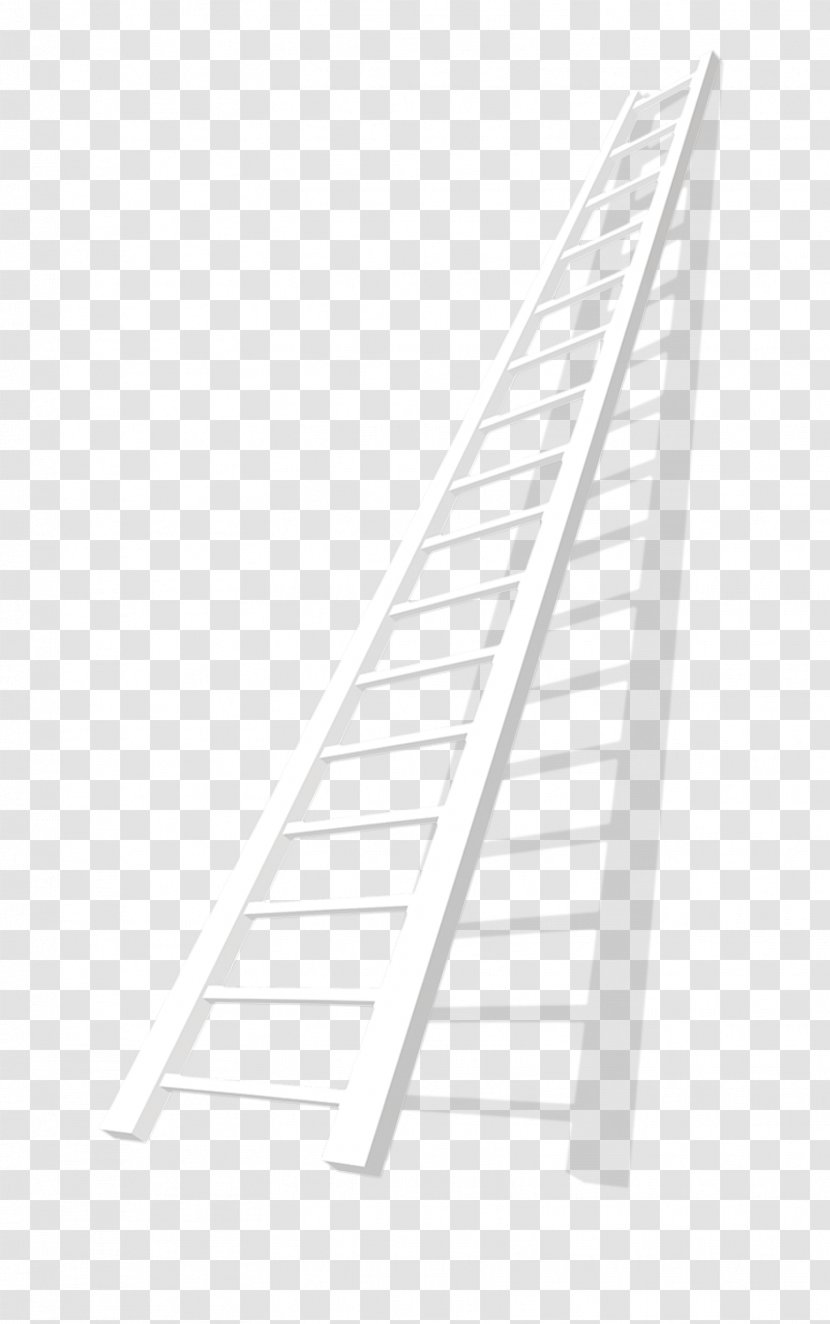 Line Angle Point Black And White - Stairs Transparent PNG