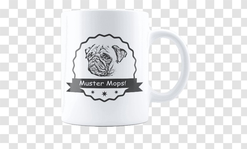Coffee Cup Kop Mug Pug - Romance Transparent PNG
