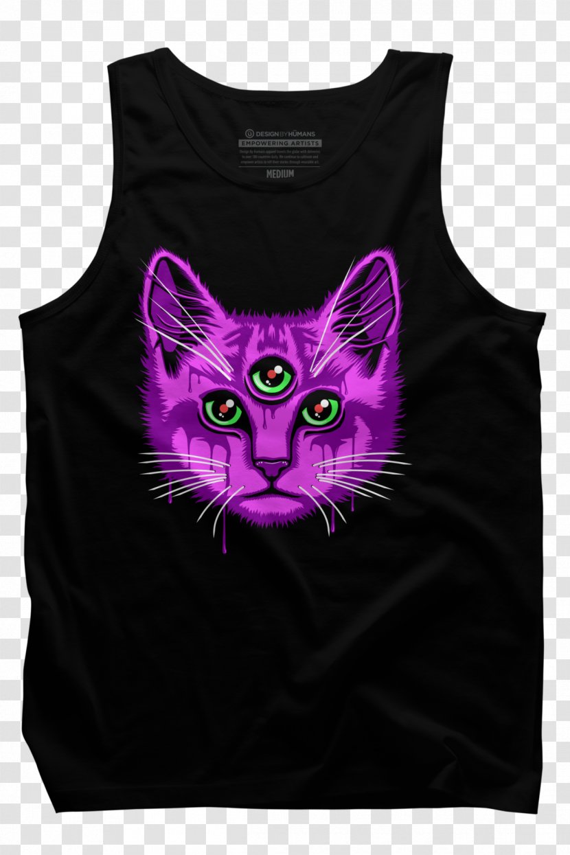 T-shirt Whiskers Hoodie Sleeveless Shirt - T Transparent PNG