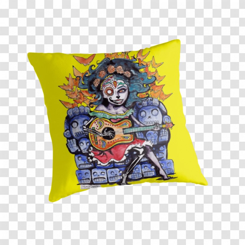 Throw Pillows Cushion - Pillow - Dia De Los Muertos Transparent PNG