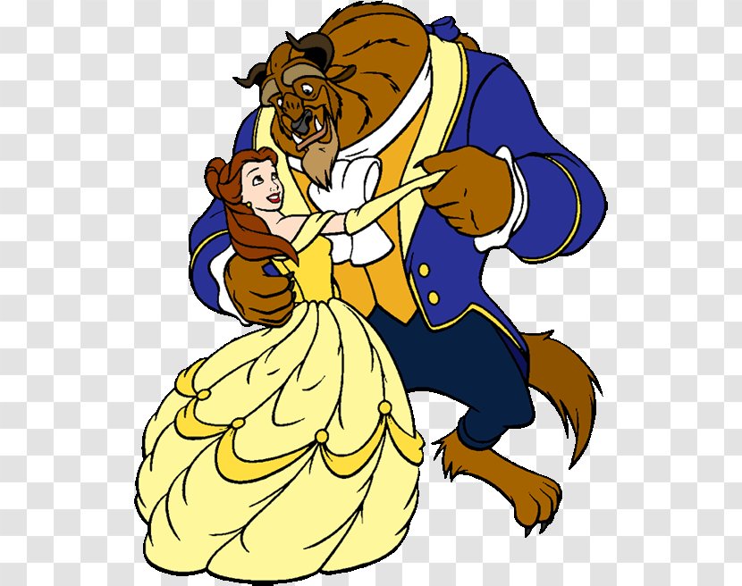 Belle Beauty And The Beast Clip Art - Mythical Creature Transparent PNG