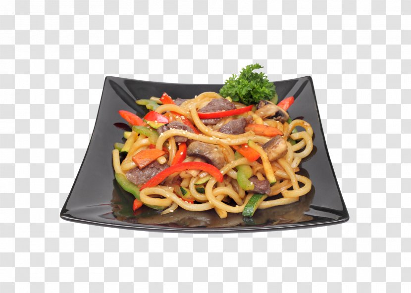 Chow Mein Lo Chinese Noodles Yakisoba Yaki Udon - Cuisine - Sushi Transparent PNG