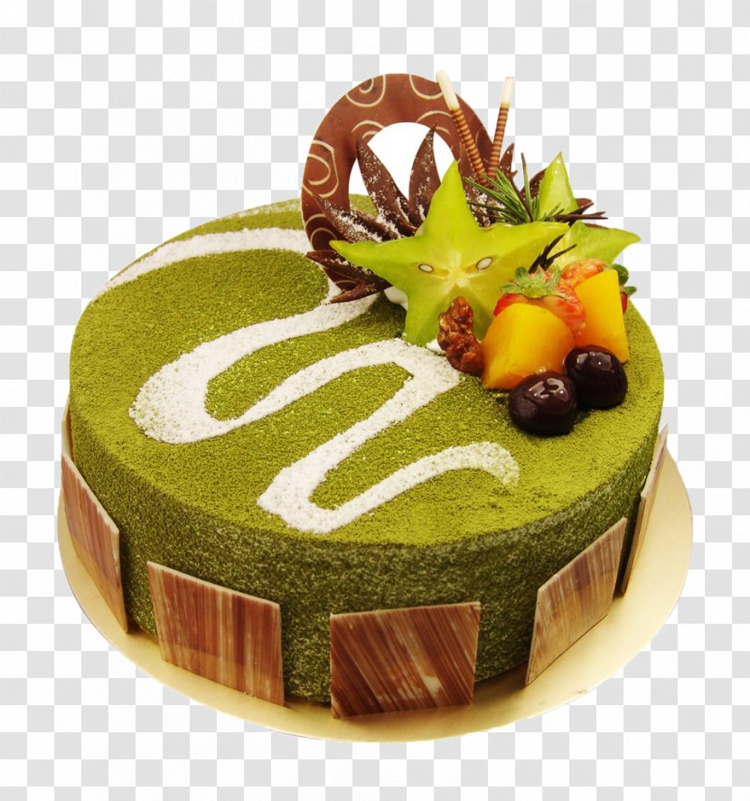 Matcha Mousse Shortcake Birthday Cake Cream - Butter - Chocolate Transparent PNG