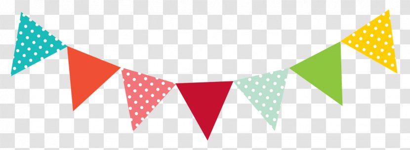 Bunting Banner Pastel Clip Art - Pennant Border Cliparts Transparent PNG