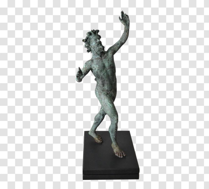 Dancing Faun Statue Bronze Sculpture - Grand Tour - Antique Transparent PNG