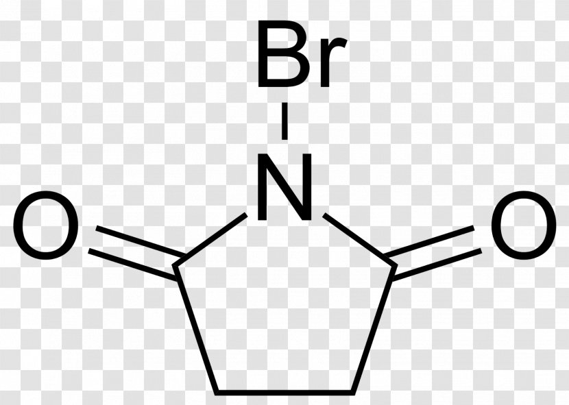 N-Bromosuccinimide N-Chlorosuccinimide Chemistry Substitution Reaction - Diagram - Line Art Transparent PNG