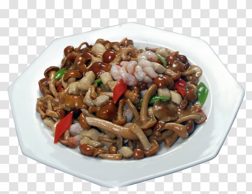 Kung Pao Chicken Fried American Chinese Cuisine Stir Frying - Shrimp Flower Mushroom Transparent PNG