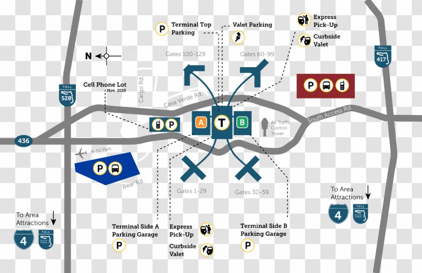 John F. Kennedy International Airport WallyPark Parking Orlando Sanford - Mco Transparent PNG