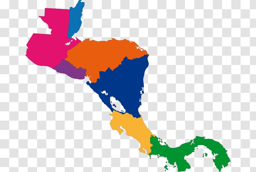 Central America Vector Map Royalty-free Transparent PNG