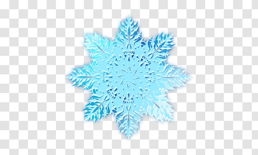 Snowflake Ice Crystals Christmas - Snow - Blue Snowflakes Transparent PNG