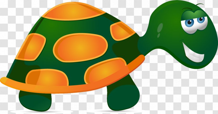 Turtle Tortoise Clip Art - Vertebrate - Vector Painted Green Transparent PNG