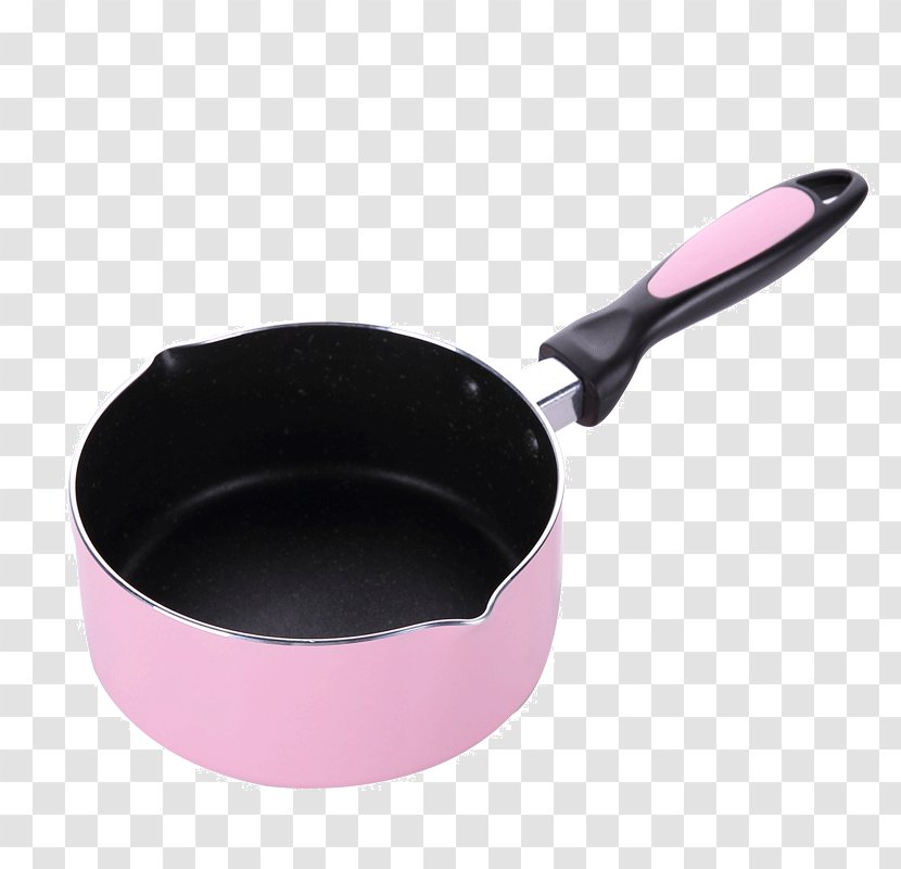 Fried Egg Frying Pan Non-stick Surface Cookware And Bakeware Crock - Tableware - 16cm Milk Pink Maifanshi Transparent PNG