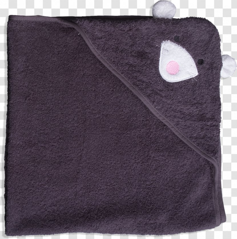 Towel Textile Anthracite Black M - Baby Transparent PNG