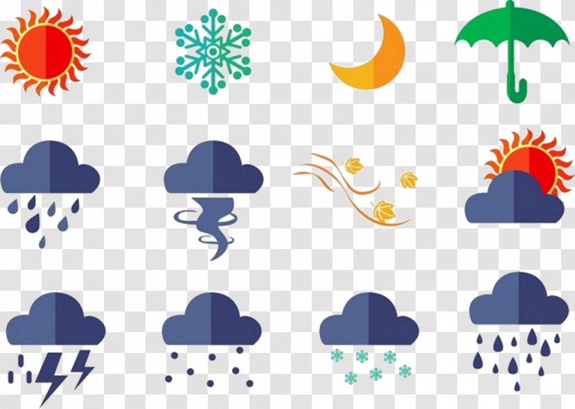 Euclidean Vector Rain Weather Icon - Text - All Kinds Of Transparent PNG