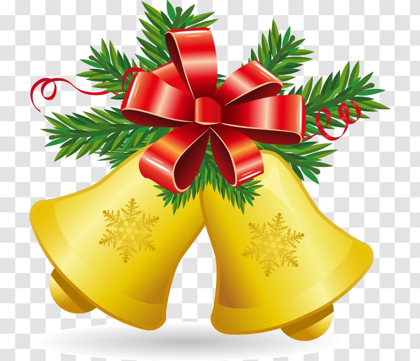 Christmas Jingle Bell Clip Art - Ornament - Yellow Decoration Pattern Transparent PNG