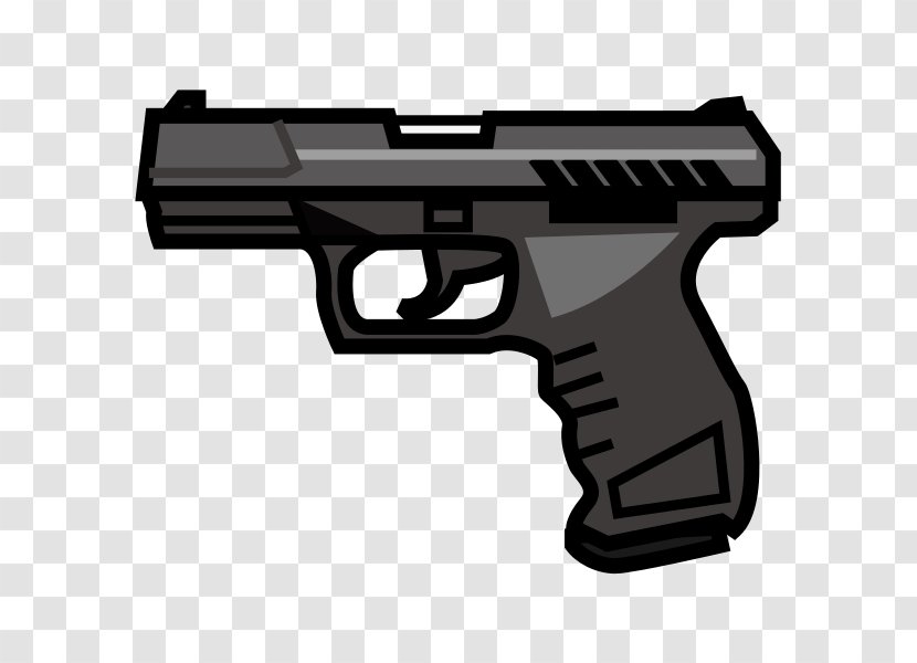 Emoji Pistol Firearm Handgun - Air Gun Transparent PNG