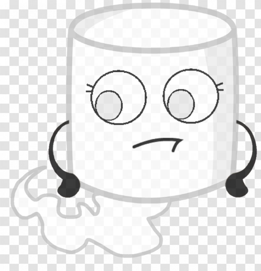 Line Art Casper Ghost Clip - White - Marshmallow Transparent PNG