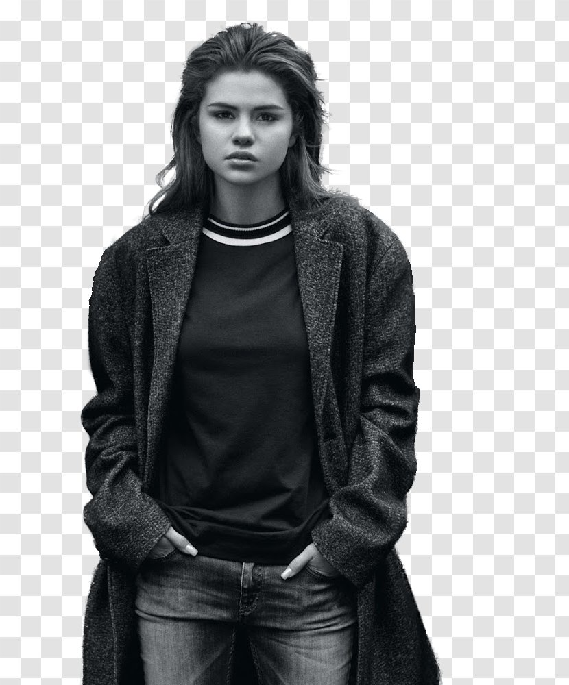 Selena Gomez Black And White Monochrome Photography Musician - Watercolor - Body Transparent PNG