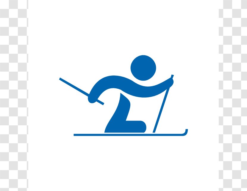 Paralympic Games Winter Olympic Alpine Skiing - Blue - Cliparts Transparent PNG