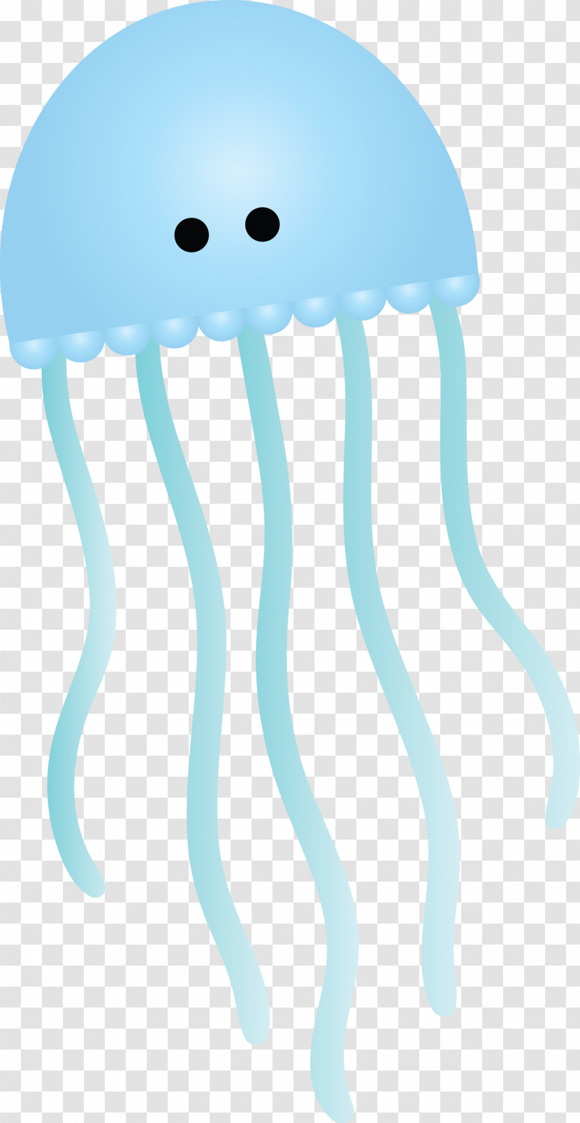 Turquoise Jellyfish Cnidaria Table Stool Transparent PNG